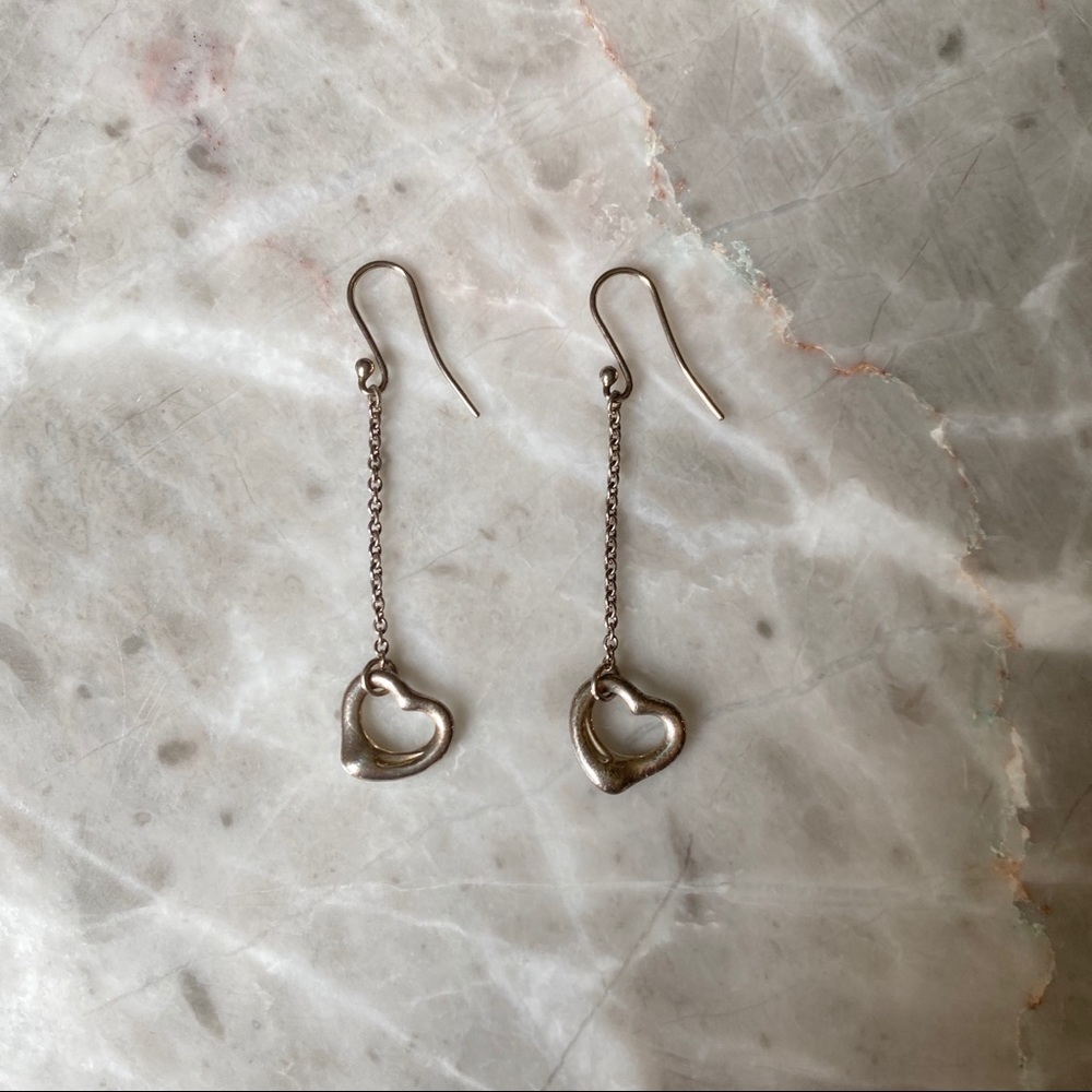 Tiffany & Co. Elsa Peretti Open Heart Earrings - Picture 4 of 5